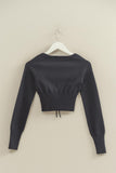 OLIVIA SWEATER TOP - BLACK