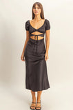 VINCENZA SATIN MAXI DRESS