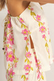 BLUSH GARDEN PANTS SET TOP