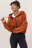 LONG WEEKEND FLEECE ZIP-UP HOODIE - PUMPKIN