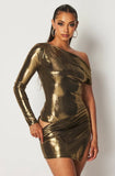 WHITNEY METALLIC DRESS