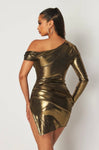 WHITNEY METALLIC DRESS