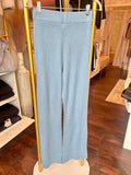 ICY BLUE RIBBED SET PANTS