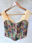 FLORAL JACQUARD CORSET TOP