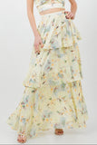 SPRING FLING CHIFFON SET MAXI SKIRT