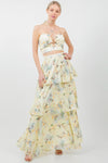 SPRING FLING CHIFFON SET MAXI SKIRT