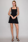 BOOTS ON BROADWAY DENIM MINI DRESS