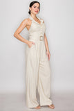 SUMMER LOVE LINEN BLEND JUMPSUIT