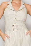 SUMMER LOVE LINEN BLEND JUMPSUIT