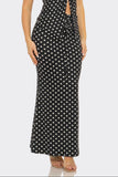 EVERLY POLKA DOT SET MAXI SKIRT