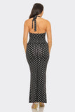 EVERLY POLKA DOT SET HALTER TOP