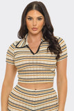 CAPPUCINO COAST KNIT SET TOP