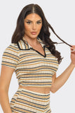 CAPPUCINO COAST KNIT SET TOP