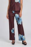 BLUE MAGNOLIA SET SATIN PANTS