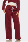 THE ROMY SET BOTTOMS - BURGUNDY