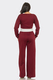 THE ROMY SET TOP - BURGUNDY