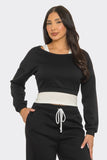 THE ROMY SET TOP - BLACK