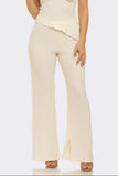 MARINA SET FLARE PANTS - CREAM