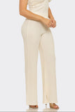 MARINA SET FLARE PANTS - CREAM