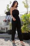 DANI PLEATED JUMPSUIT - BLACK
