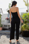 DANI PLEATED JUMPSUIT - BLACK