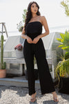 DANI PLEATED JUMPSUIT - BLACK