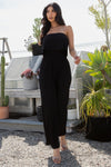 DANI PLEATED JUMPSUIT - BLACK