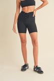 VERY ESSENTIAL LACE UP BIKER SHORTS
