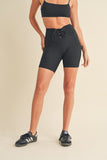 VERY ESSENTIAL LACE UP BIKER SHORTS
