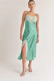 PORTOFINO LACE TRIM MIDI DRESS