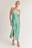 PORTOFINO LACE TRIM MIDI DRESS