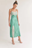 PORTOFINO LACE TRIM MIDI DRESS