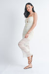 EXCHANGING VOWS MESH MAXI DRESS