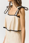 VINEYARD STROLL LINEN ROMPER