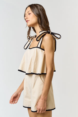 VINEYARD STROLL LINEN ROMPER