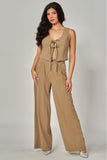 THE JUNE LINEN SET VEST