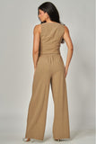 THE JUNE LINEN SET WIDE LEG PANTS