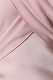 BLUSH REVERIE SATIN MIDI DRESS