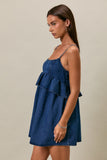 DOLLY DENIM MINI DRESS