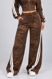WILD SIDE LEOPARD TRACKSUIT PANTS