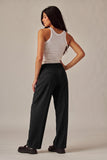 SOCIALITE WIDE LEG DRESS PANTS - BLACK