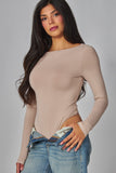 LOVER GIRL BODYSUIT - TAUPE