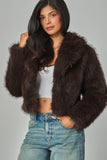 ESPRESSO FAUX FUR JACKET