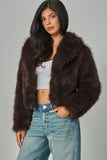 ESPRESSO FAUX FUR JACKET