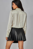 ODESSA FAUX LEATHER MINI SKIRT