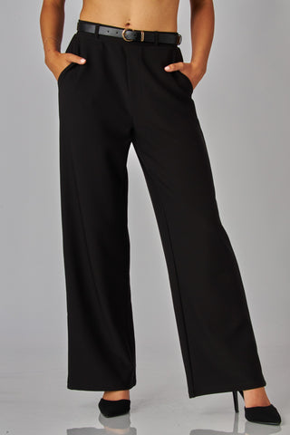 WORK AND PLAY WIDE LEG BELTED PANTS