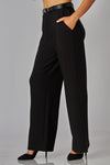 WORK AND PLAY WIDE LEG BELTED PANTS