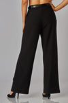 WORK AND PLAY WIDE LEG BELTED PANTS