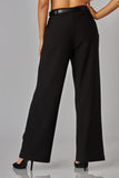 WORK AND PLAY WIDE LEG BELTED PANTS