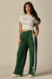 RIBBON TIE TRACK PANTS - VINTAGE GREEN